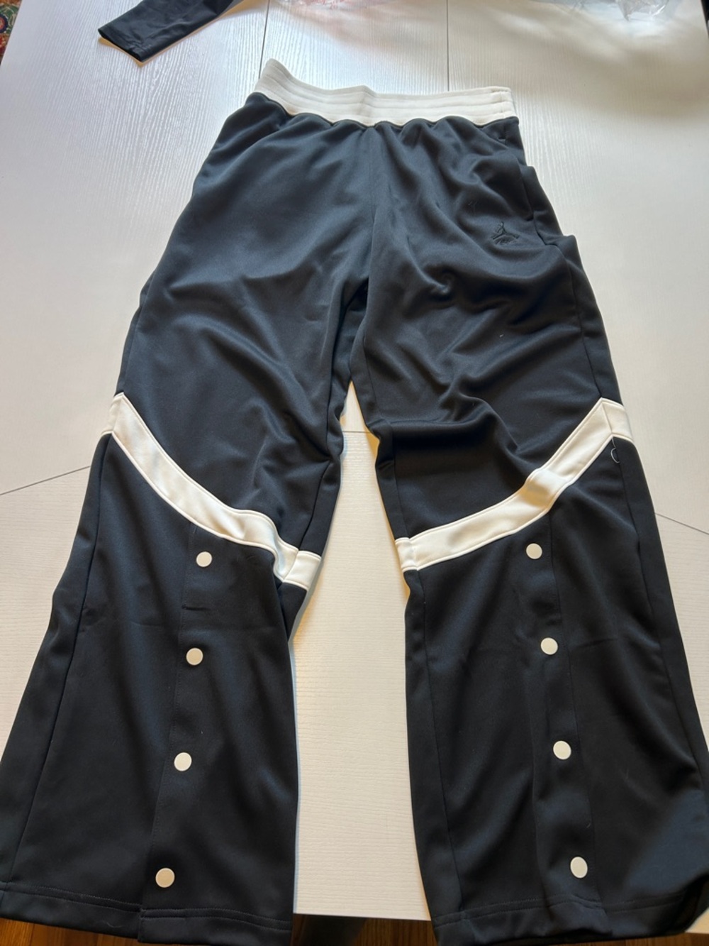 Jordan Black and White Snap Track Pants